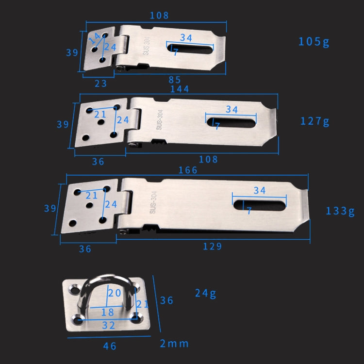 304 Stainless Steel Locking Plate Anti-Theft Hitch