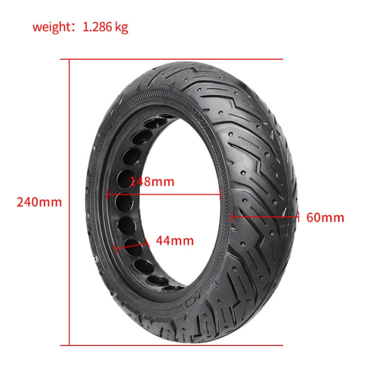 For Ninebot Max G30 Scooter 10 x 2.5 inch Solid Honeycomb Explosion-proof Tire