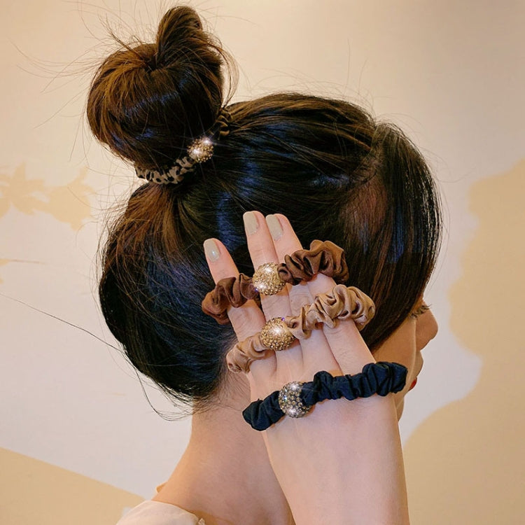 Hair High Elastic Rubber Band Rhinestone Rope Hair Ring Hair Accessories