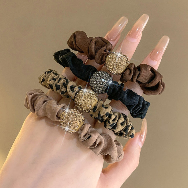 Hair High Elastic Rubber Band Rhinestone Rope Hair Ring Hair Accessories