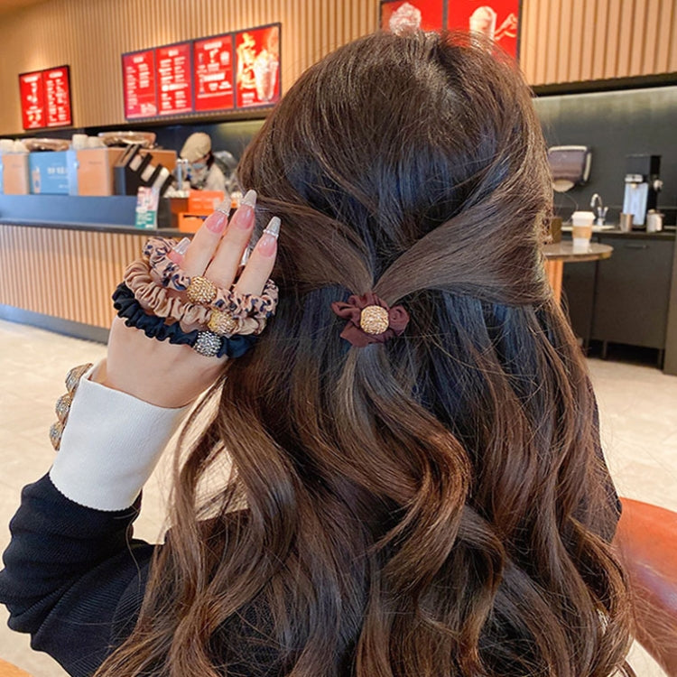 Hair High Elastic Rubber Band Rhinestone Rope Hair Ring Hair Accessories