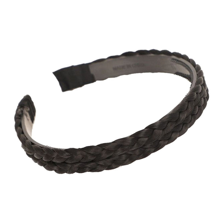 Wide-Brimmed Twisted Braid Hoops Wig Non-Slip Hair Accessories