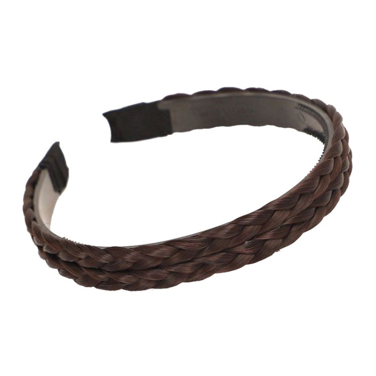 Wide-Brimmed Twisted Braid Hoops Wig Non-Slip Hair Accessories