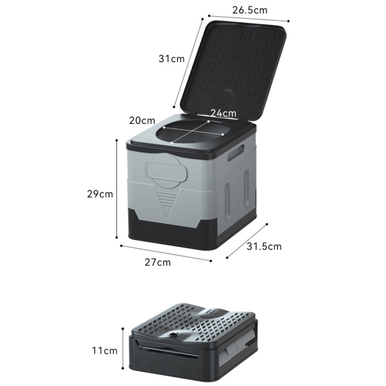 Car Folding Portable Toilet Outdoor Emergency Mobile Toilet