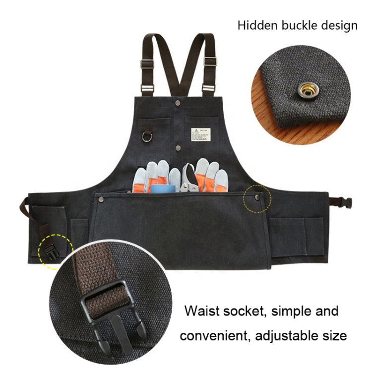 Canvas Electric Craftsmen Multi Pocket Tool Apron