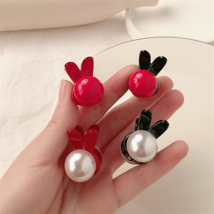 Mini Pearl Hair Clip Side Princess Hair Clip Cute Rabbit Ears Small Grip