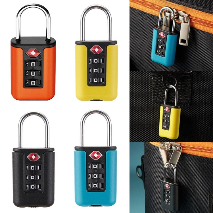 TSA Customs Code Lock Travel Luggage Lock Mini Contrast Color Design Combination Padlock