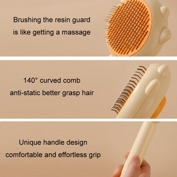 Pet Needle Combing Hair Cleaning De-frizz Brush