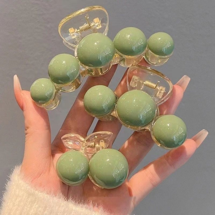 Green Pearl Acrylic Hair Clip Multifunctional Hair Accessories Clip