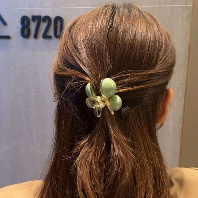 Green Pearl Acrylic Hair Clip Multifunctional Hair Accessories Clip