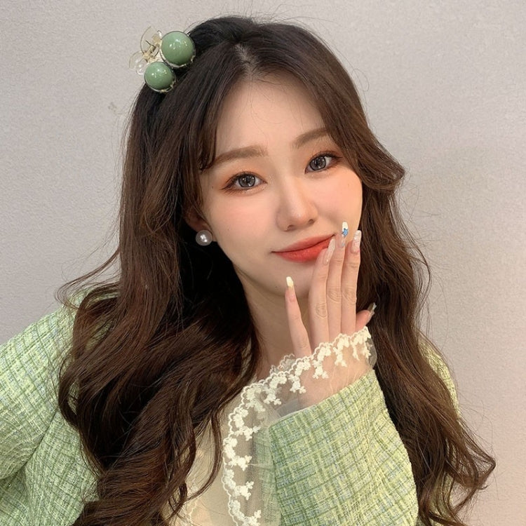 Green Pearl Acrylic Hair Clip Multifunctional Hair Accessories Clip