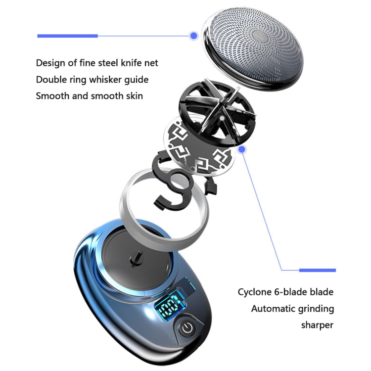 Portable Digital Razor Mini Washable Electric Shaver