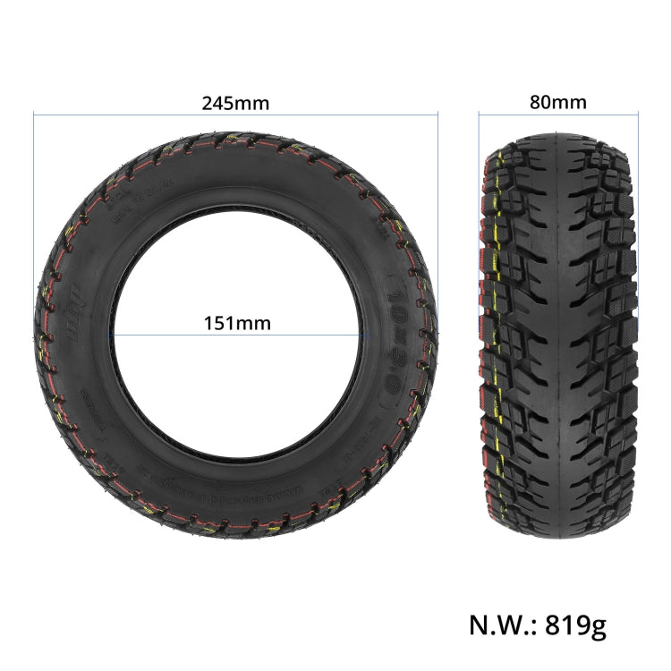 Ulip 10 x 3.0 10 Inch Electric Scooter Thickened Off-road Tubeless Tire for Dualtron Zero 10X, Kaabo Wolf Warrior, Kaabo Mantis 10