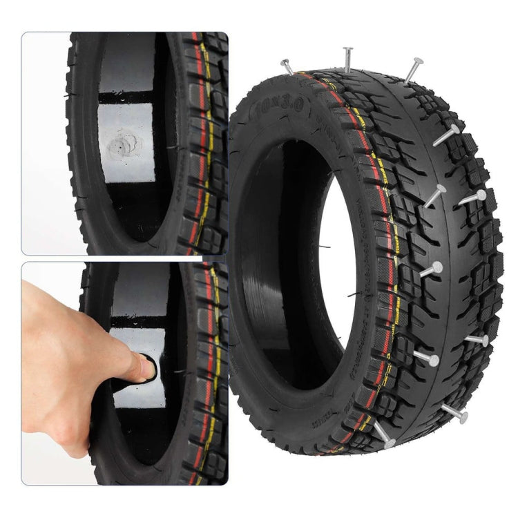 Ulip 10 x 3.0 10 Inch Electric Scooter Thickened Off-road Tubeless Tire for Dualtron Zero 10X, Kaabo Wolf Warrior, Kaabo Mantis 10