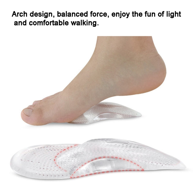 1pair Flat Feet Arch Support Shoe Insoles Adhesive Reusable Arch Cushions