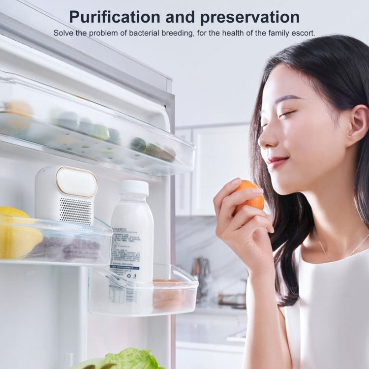 M16 Fridge Deodorizer Negative Ion Digital Display Magnetic Mounting Freezer Odor Remover