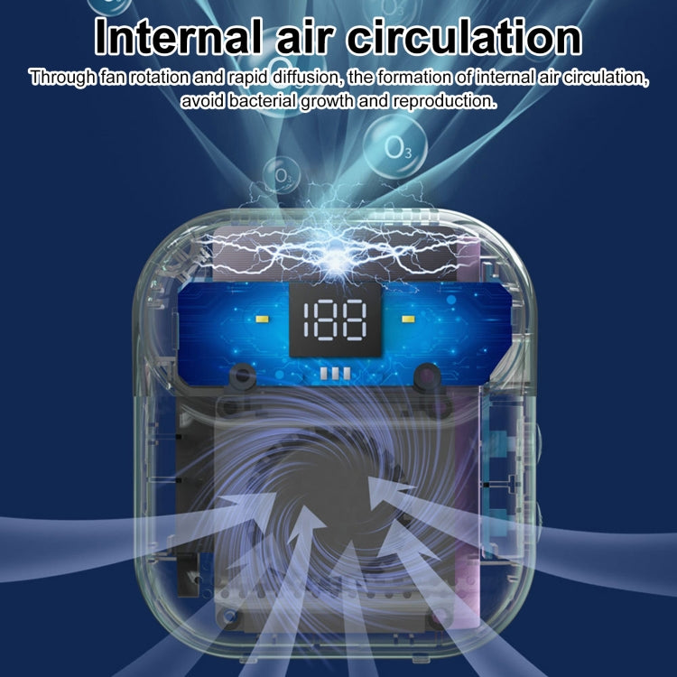 M16 Fridge Deodorizer Negative Ion Digital Display Magnetic Mounting Freezer Odor Remover