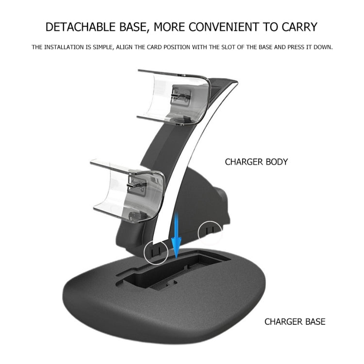 iplay HBP-253 For PS5 Game Wireless Handle Double Charging Base Placement Bracket