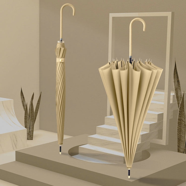 Long Handle Double 16 Bone Sunny And Rain Dual Use Umbrella