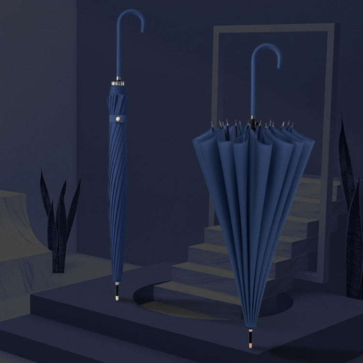 Long Handle Double 16 Bone Sunny And Rain Dual Use Umbrella