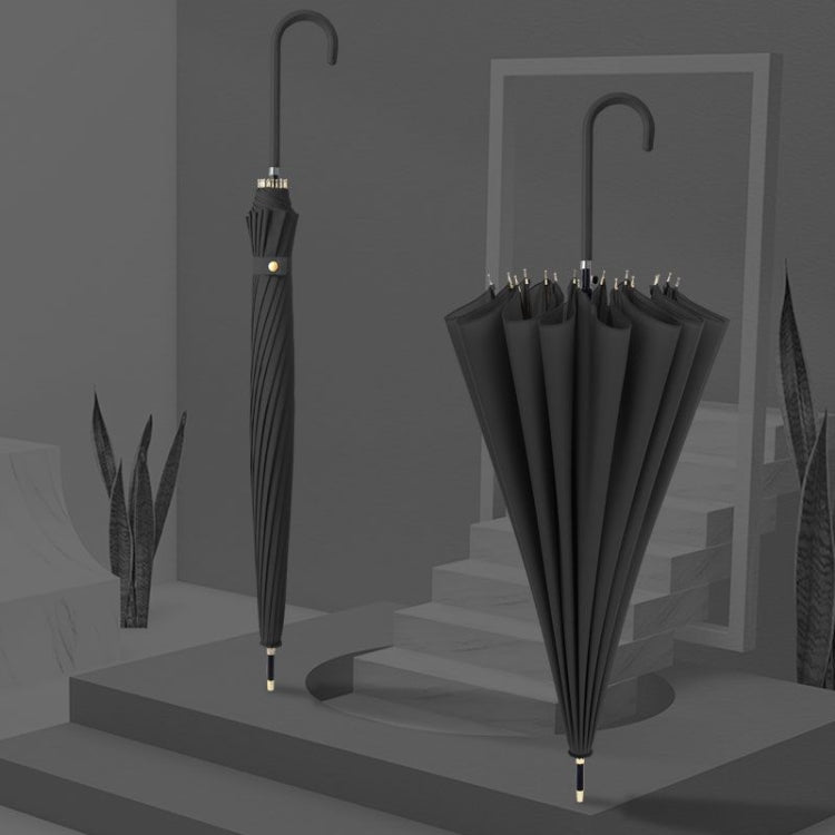 Long Handle Double 16 Bone Sunny And Rain Dual Use Umbrella