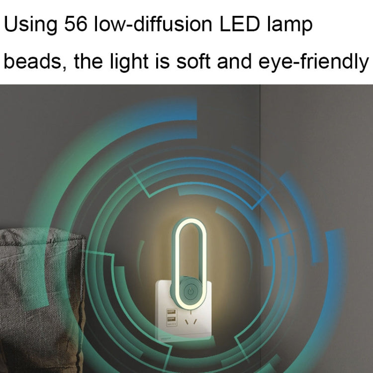 Ultrasonic Night Light Mosquito Repellent Household Mite Remover Repellent, US Plug