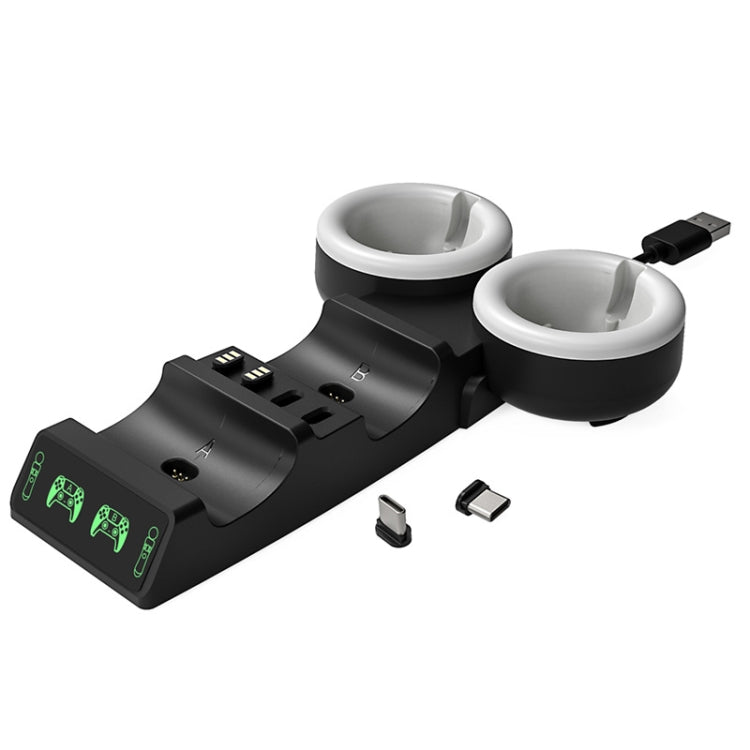 Iplay HBP-301 For PS5 / PS VR MOVE Controller Handle Dual Seat Charger 4 In 1 Charger