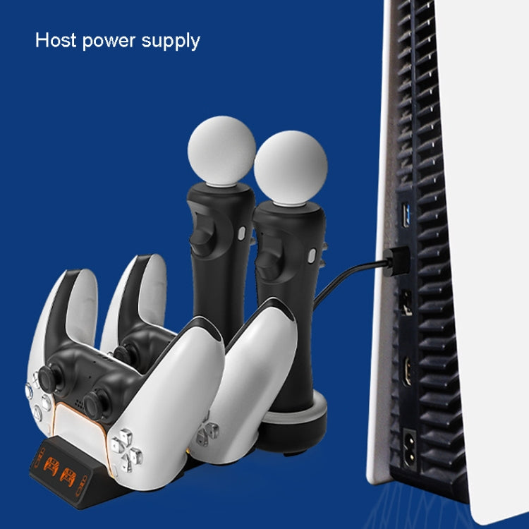 Iplay HBP-301 For PS5 / PS VR MOVE Controller Handle Dual Seat Charger 4 In 1 Charger