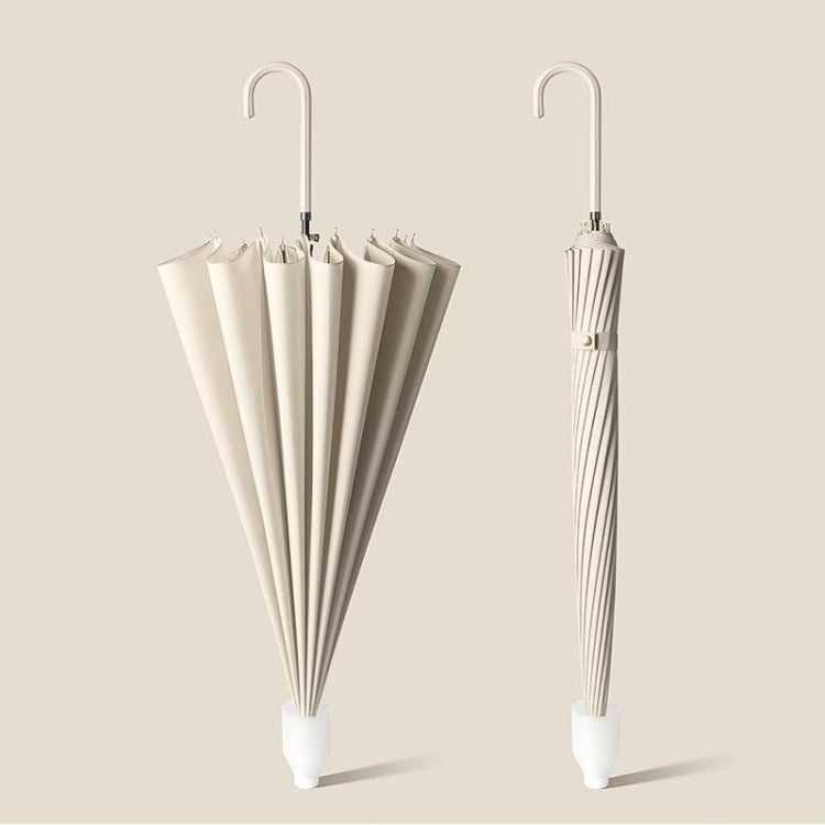 16 Bone Automatic Long Handle Double Sunny And Rain Dual Use Umbrella