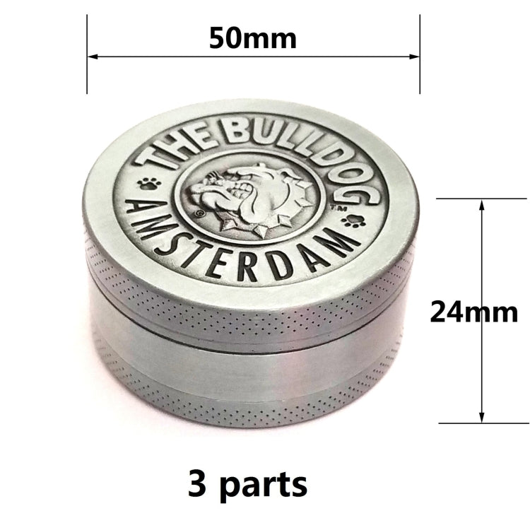50mm  Bulldog Grinder Tobacco Herb Zinc Alloy Grinders