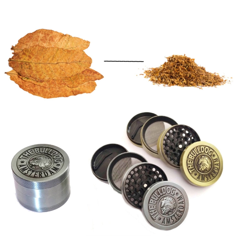 50mm  Bulldog Grinder Tobacco Herb Zinc Alloy Grinders