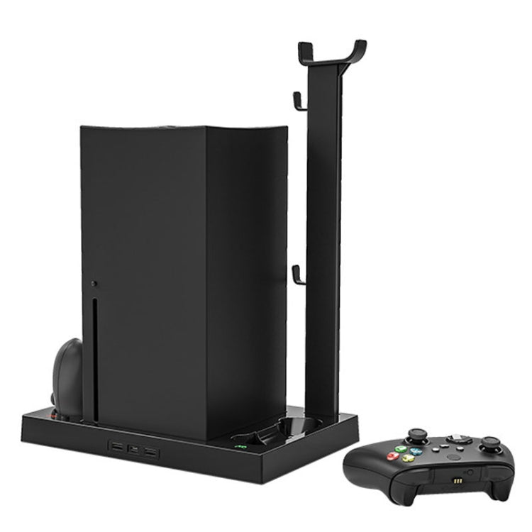 Iplay HBX-274 for Xbox Series X Host Multifunctional Heat Dissipation Base with Gamepad Double Charger