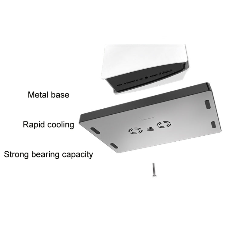 iplay for PS5 Game Console Cooling Fan Base Charging Stand with Disc Holder