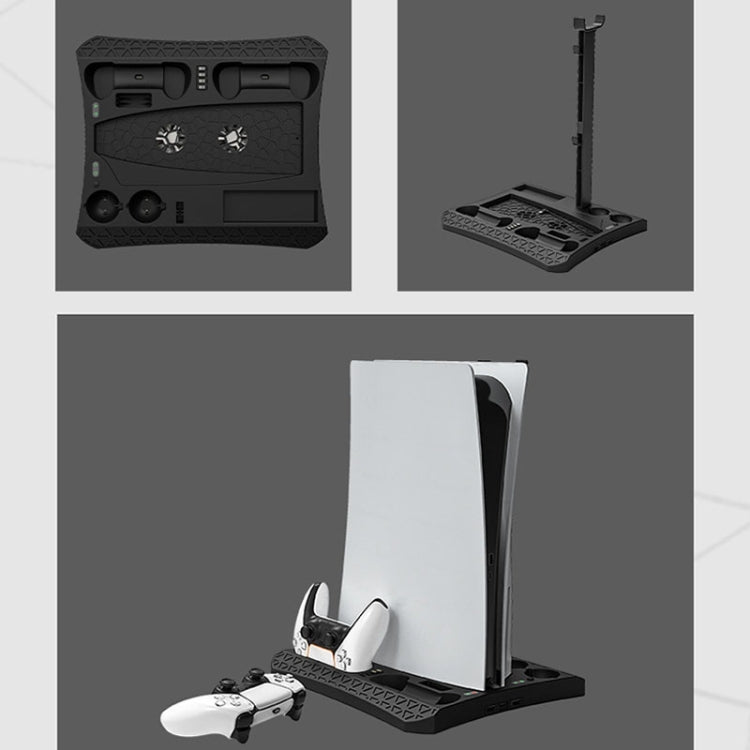 iplay HBP-270 For Sony PS5 Multifunctional Host Heat Dissipation Charging Base with Storage Rack