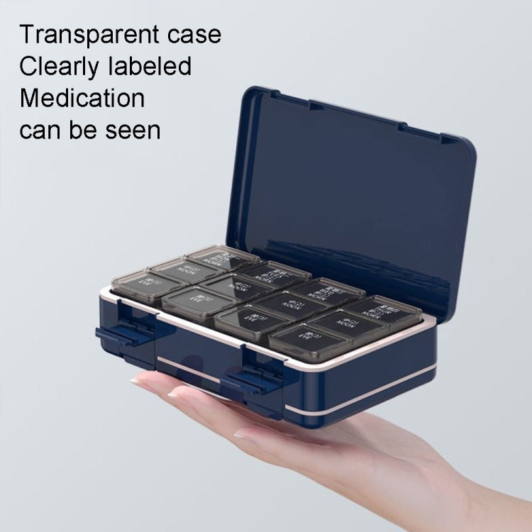 24 Grid Large Capacity Sealing Pills Case 3 Times A Day 7 Day Medicine Organizer Box