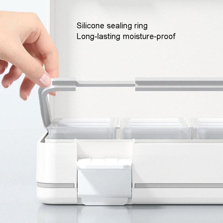 24 Grid Large Capacity Sealing Pills Case 3 Times A Day 7 Day Medicine Organizer Box