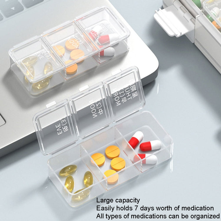 24 Grid Large Capacity Sealing Pills Case 3 Times A Day 7 Day Medicine Organizer Box