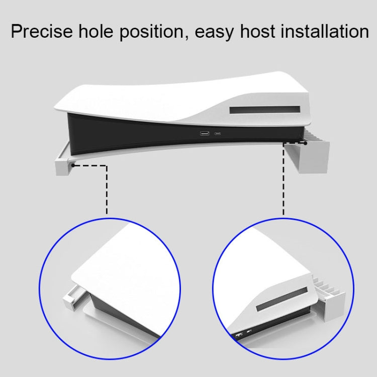 Iplay HBP-393 For Sony PS5 Optical Drive / Digital Version Host Horizontally Placed Bracket With Disc Slot