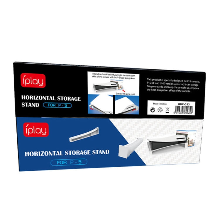 Iplay HBP-393 For Sony PS5 Optical Drive / Digital Version Host Horizontally Placed Bracket With Disc Slot