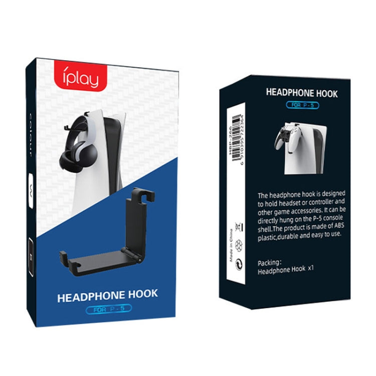 iplay HBP-266 For Sony PS5 Game Console Headphone Storage Side Rack Gamepad Hanger