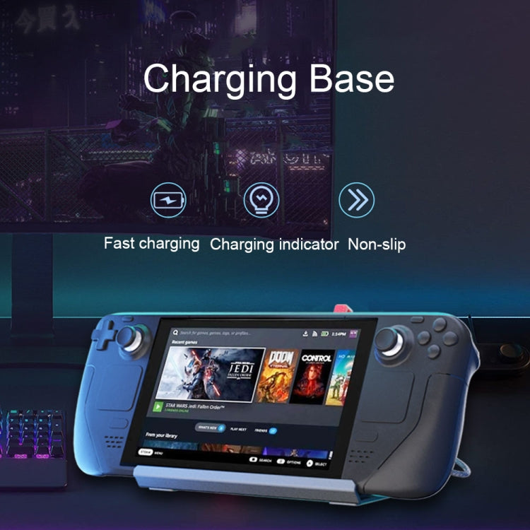 iplay HBSD-490B For Steam Deck Game Console Charging Base Handheld Game Stand Charger