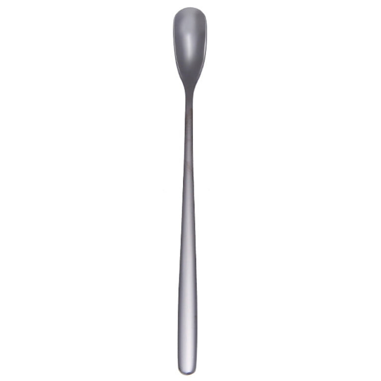 15cm 304 Stainless Steel Spoon Coffee Square Head Spoon Long Handle Mixing Spoon
