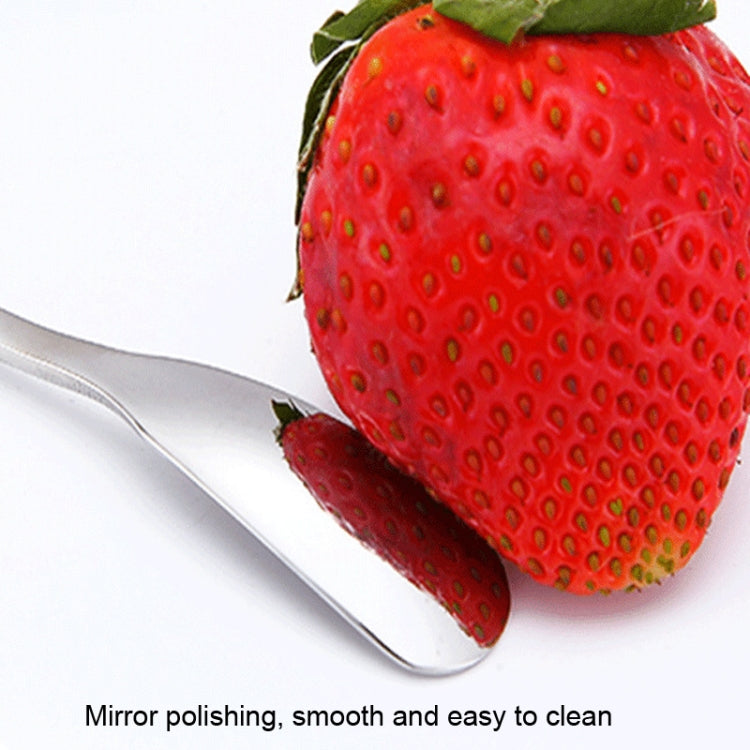 15cm 304 Stainless Steel Spoon Coffee Square Head Spoon Long Handle Mixing Spoon