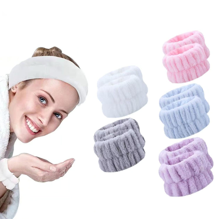 6pcs Washing Anti-Humidity Washing Face Wrist Strap Sports Sweat-Wiping Bracelet Sweat-Absorbing Sleeve