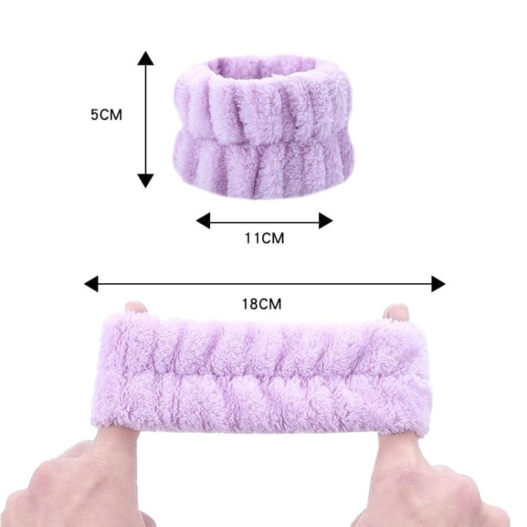 6pcs Washing Anti-Humidity Washing Face Wrist Strap Sports Sweat-Wiping Bracelet Sweat-Absorbing Sleeve