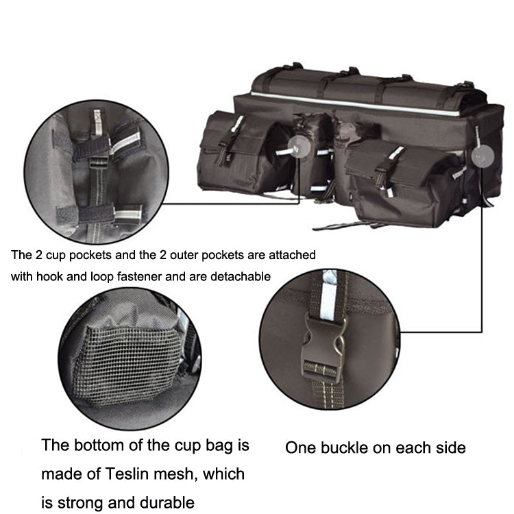 ATV Bag Quad Bike Go Kart Bag Snowmobile Mountain Bike Bag