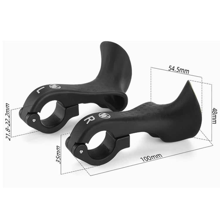 WEST BIKING Bike Cow Horns Fluorescent Deputy Handle Riding Equipment