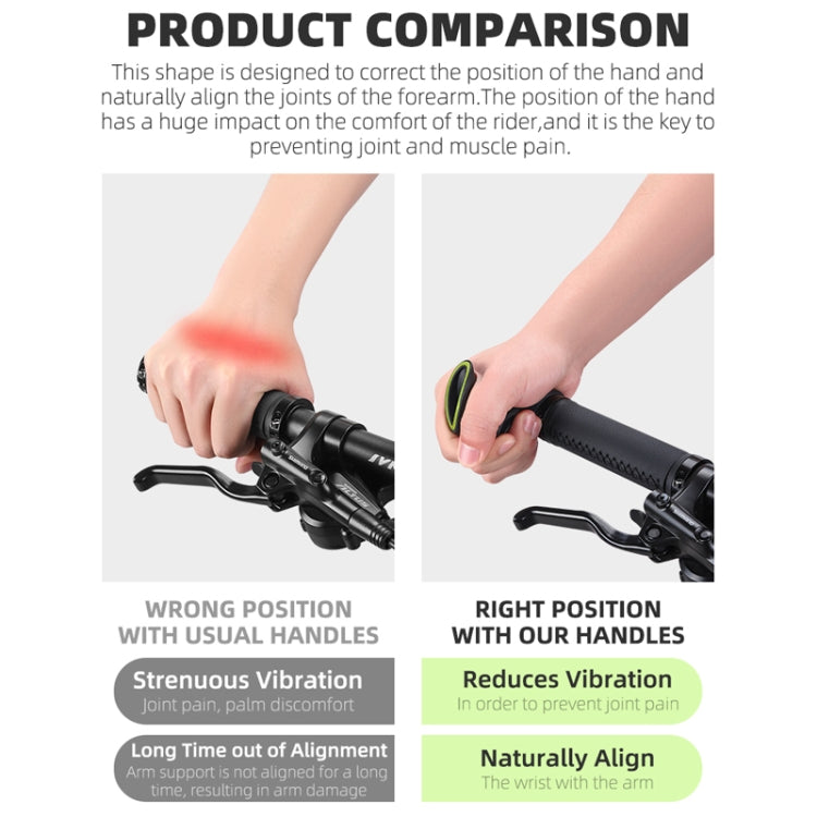 WEST BIKING Bike Cow Horns Fluorescent Deputy Handle Riding Equipment