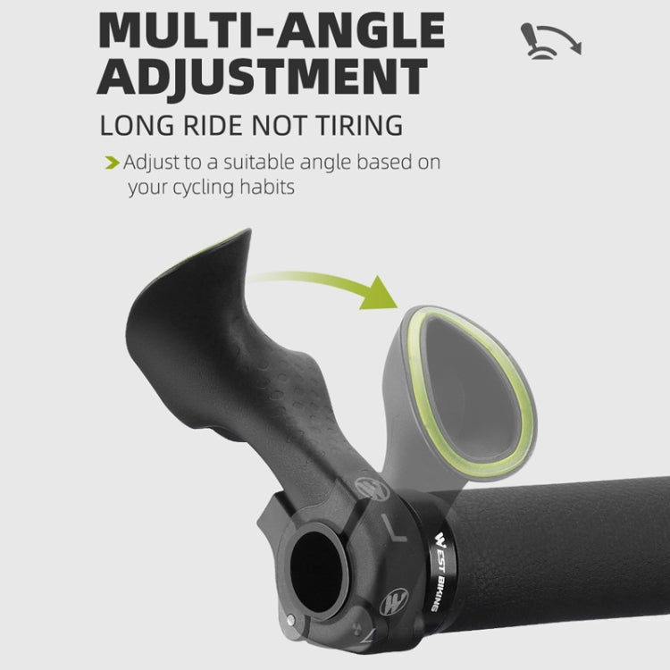 WEST BIKING Bike Cow Horns Fluorescent Deputy Handle Riding Equipment