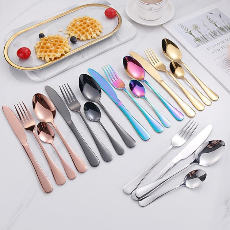 24pcs/set Boxed Stainless Steel Cutlery Knife, Fork and Spoon Cutlery Set